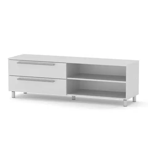 TV stolíky Televízny stolík MAGNUM-4, biely
