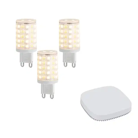 LED osvetlenie Sada 3 inteligentných stmievateľných LED žiaroviek G9 2,5 W 250 lm 2700 K – 6500 K vrátane Zigbee Smart Hub