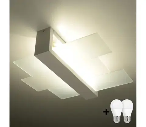 Svietidlá BRILAGI - LED Stropné svietidlo HERA 2xE27/7,5W/230V biela BR.0078
