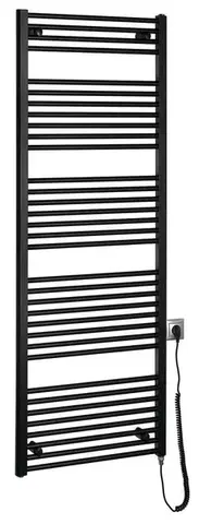 Radiátory do kúpeľne AQUALINE - DIRECT-E elektrické vykurovacie teleso, rovné, 600x1680 800 W, čierna ILE66TB