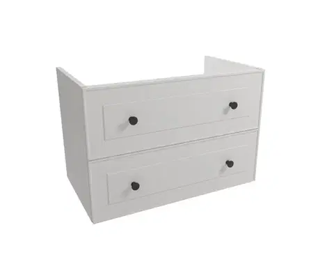Kúpeľňový nábytok Kúpeľňová skrinka pod umývadlo Naturel Forli 80x45x46 cm biela FORLI80BI FORLI80BI