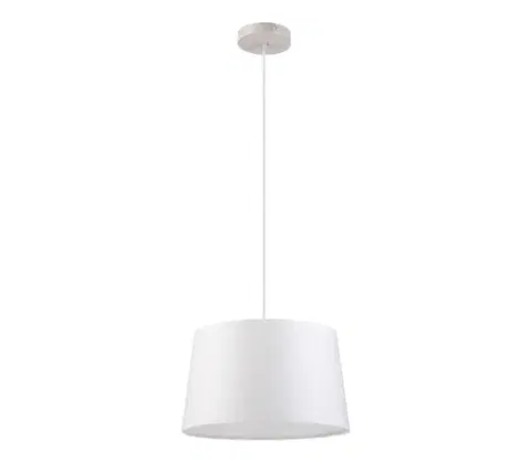 Svietidlá  Luster na lanku AIDA 1xE27/60W/230V priemer 35 cm dub/biela LM-1.98/BIAŁY/350