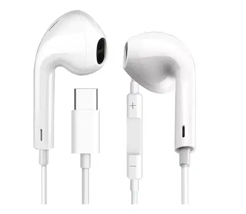 Predlžovacie káble  Slúchadlá s mikrofónom USB-C biela FISEMW10