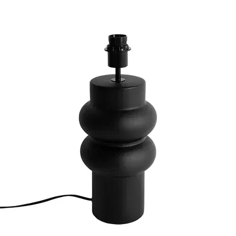 Stolné lampy Dizajnová stolná lampa čierna keramická 17 cm bez tienidla - Alisia