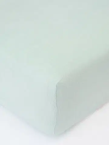Plachty MKLozkoviny.sk Froté plachta do postieľky 70 × 140 cm - mätová