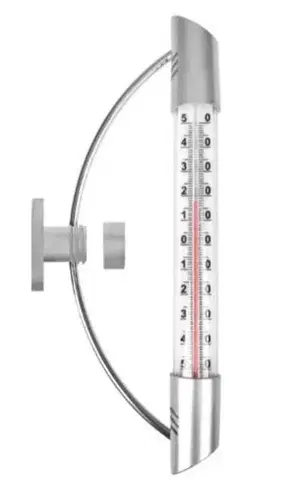 Kuchynské teplomery Kinekus Teplomer vonkajší okenný strieborný 23cm