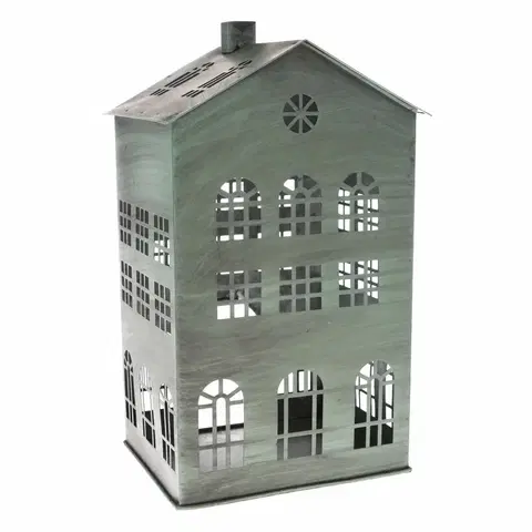 Vianočné dekorácie Kovový svietnik Rustik House, 18 x 31 x 15 cm