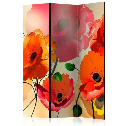 Paravány Paraván Velvet Poppies Dekorhome