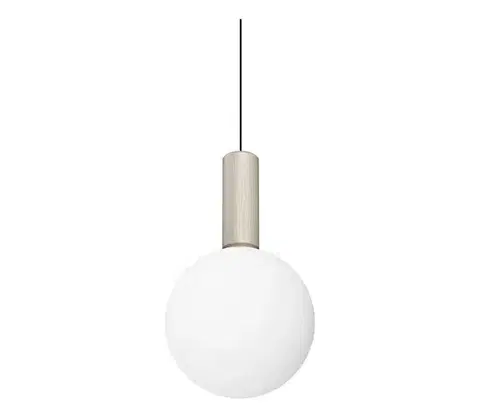 Svietidlá Ideal Lux - LED luster na lanku ODEON LED/8W/230V CRI 90 priemer 20 cm béžová/biela 349206