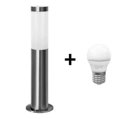 Záhradné lampy  LED Vonkajšia lampa LIVIA 1xE27/7W/230V 4000K IP44 SA0463+BG0216