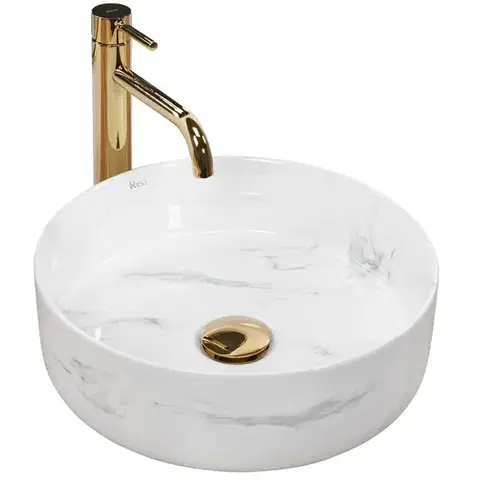 Umývadlá REA - Umývadlo na dosku Sami Nature Marble REA-U6606