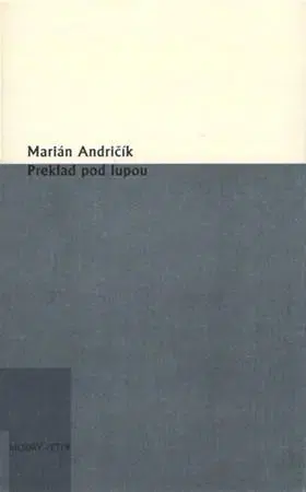 Slovenská beletria Preklad pod lupou - Marian Andričík