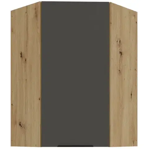 Kuchynské skrinky visiace Kuchynská skrinka Aria-GR/AR anti fingerprint 60X60 GN-90 1F (45°)