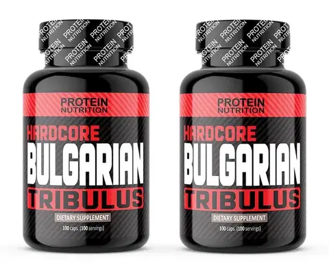 Anabolizéry a NO doplnky 1+1 Zadarmo: Hardcore Bulgarian Tribulus - Protein Nutrition 100 kaps. + 100 kaps.
