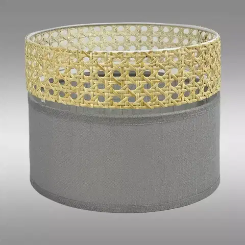 Lampy nad stôl do jedálne Tienidlo valček 9693 Boho Šedá