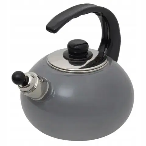 Čajníky Kinekus Čajník smaltovaný sivý, 2,2L