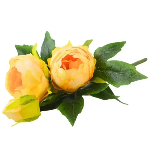 Záhradné dekorácie Kytica Paeonia 37cm žltá A2150066