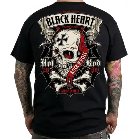 Pánske tričká Tričko BLACK HEART Crusty Demons čierna - L