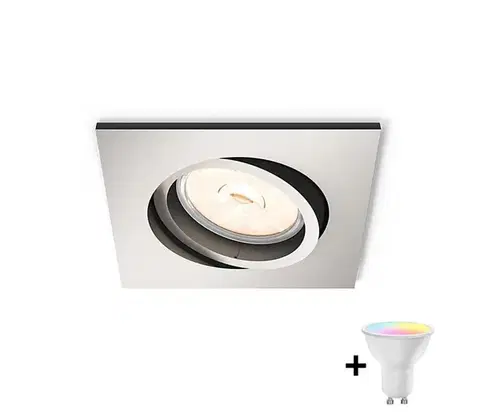 Svietidlá Philips - LED RGBW stmievateľné podhľadové svietidlo DONEGAL 1xGU10/4,8W/230V + DO P1939+AI2363