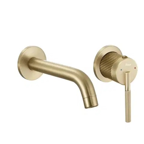 Kúpeľňové batérie REA - Podomietková batéria Argon Gold Brush + BOX REA-B7808