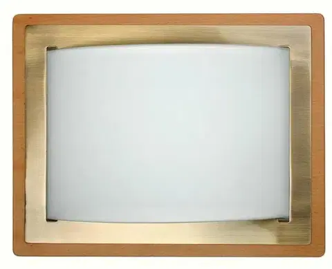 Stropná svetla Stropná lampa10-73979 Stropná lampa MeraE27 2X60W drevo