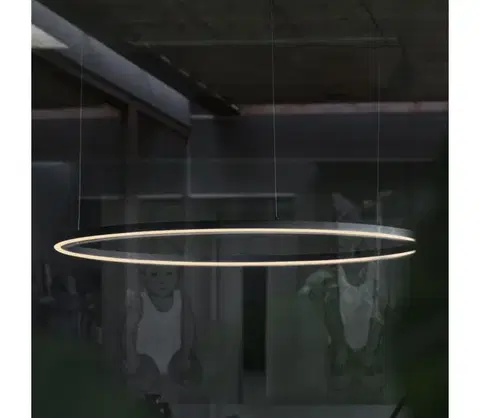 Svietidlá Ideal Lux - LED luster na lanku ORACLE SLIM LED/83W/230V 4000K pr. 150 cm čierna 304472