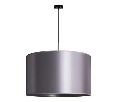 Svietidlá  - Luster na lanku CANNES 1xE27/15W/230V pr. 50 cm strieborná 602396