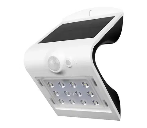 Svietidlá  LED Solárne nástenné svietidlo so senzorom LED/1.5W/3,7V IP65 biela 8276