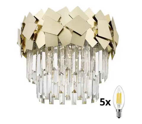 Svietidlá BRILAGI - LED Krištáľové stropné svietidlo MIRAGE 5xE14/40W/230V BG-C0506-05A-B5E3