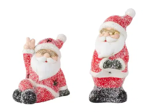 Vianočné dekorácie MAKRO - Santa 1ks rôzne druhy