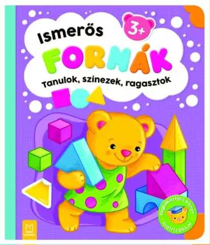 Nalepovačky, vystrihovačky, skladačky Tanulok, színezek, ragasztok - Ismerős formák - Sylwia Kajdana