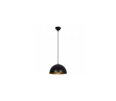 Svietidlá  Luster na lanku SIVANI 1xE27/40W/230V pr. 30 cm čierna/medená 892OPV1785
