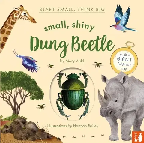 Leporelá, krabičky, puzzle knihy Small, Shiny Dung Beetle - Mary Auld