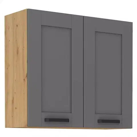 Kuchynské skrinky visiace Kuchynská skrinka Luna dustgrey/artisan 80G-72 2F