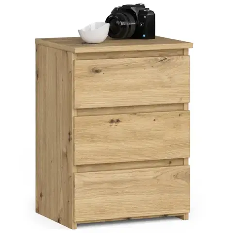 Nočné stolíky Dizajnový nočný stolík SHEEN40, dub Artisan