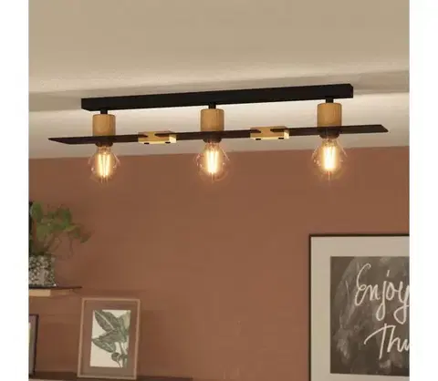 Svietidlá Eglo 43751 - Stropné svietidlo BRAMERTON 3xE27/40W/230V 43751