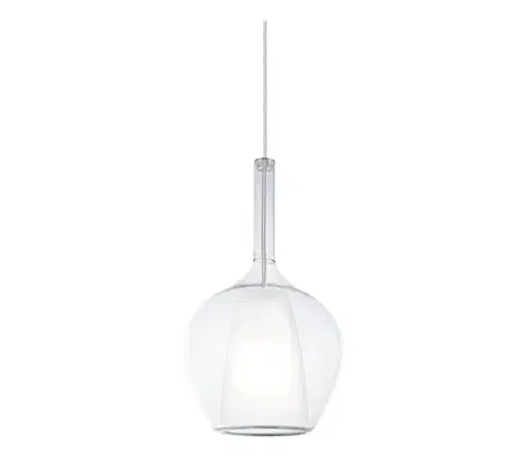 Svietidlá Ideal Lux - Závesný luster na lanku KALIQUE 1xE27/42W/230V priemer 18 cm priehľadný 359939