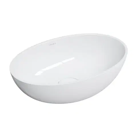 Umývadlá OMNIRES - SHELL M+ umývadlo na dosku, 50 x 32 cm, biela lesk SHELL500UNBP