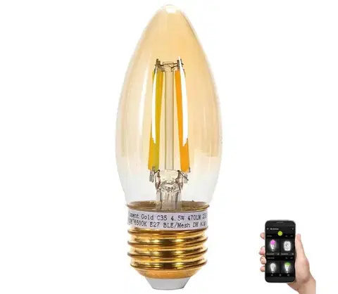 Žiarovky  B.V. LED Žiarovka FILAMENT C35 E27/4,5W/230V 2700-6500K -  S10301K88