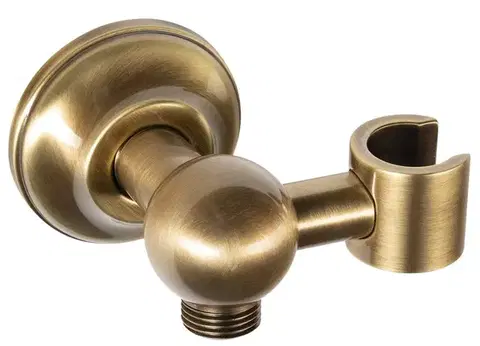 Držadlá k vani SAPHO - ANTEA Držiak sprchy, s vyústením, bronz 981R6