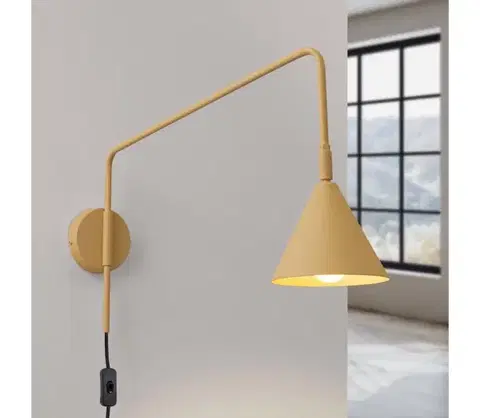Svietidlá  SL.1698 - Nástenná lampa NOX 1xE14/10W/230V zlatá SL.1698