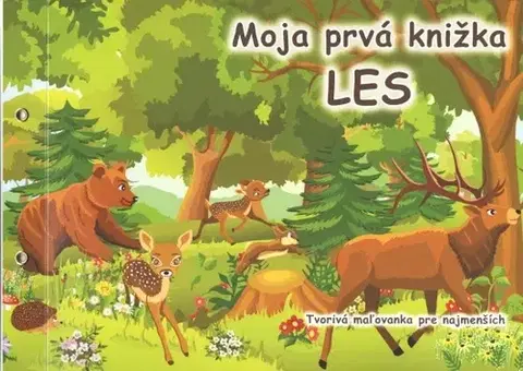 Nalepovačky, vystrihovačky, skladačky Moja prvá knižka - Les - tvorivá maľovanka pre najmenších