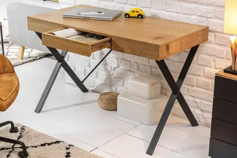 Pracovné stoly Písací stôl so zásuvkou PONTOS Dekorhome