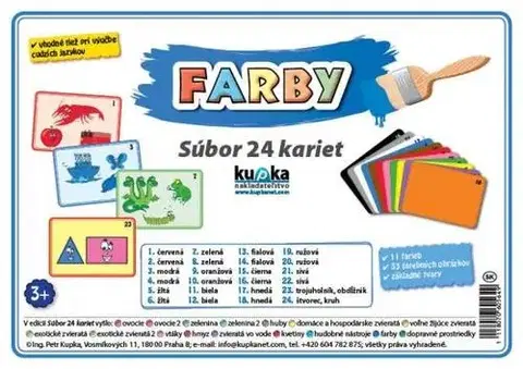 Učebnice pre ZŠ - ostatné Súbor 24 kariet - farby - Petr Kupka