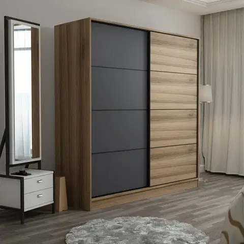 Šatňové skrine Šatníková skriňa Kale - 3172
