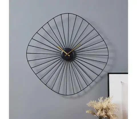 Predlžovacie káble Eglo 425516 - Nástenné hodiny MATSUMOTO 1xAA 60x60 cm čierna 425516