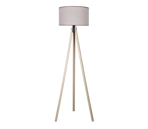 Lampy  - Stojacia lampa 1xE27/60W/230V pr. 44 cm béžová AS0463+DU82634