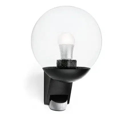Záhradné lampy STEINEL 005535-Vonkajšie nástenné svietidlo so senzorom L585S 1xE27/60W čierna IP44 005535