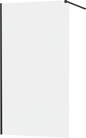Sprchové dvere MEXEN/S - KIOTO Sprchová zástena WALK-IN 70x200 cm 8 mm, čierna, matné sklo 800-070-101-70-30