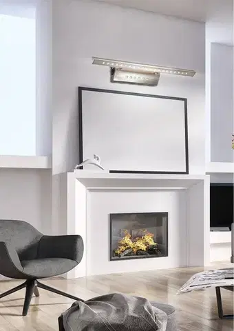 Nástenné svetlá Nástenná lampa 7W LED trojuholníková trubica s vypínačom saténová FORTE